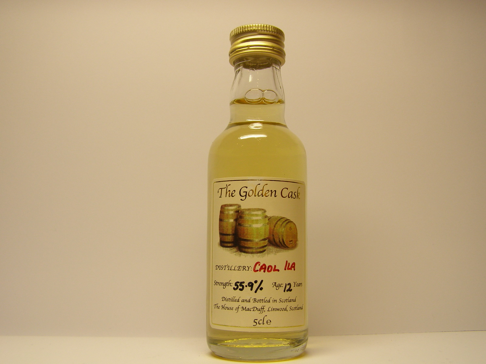 12yo "Golden Cask" 5cle 55,9%